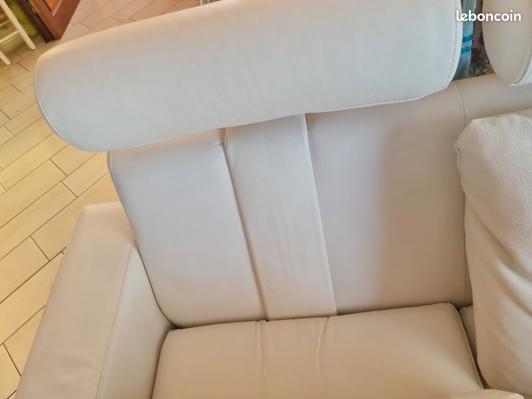 Canapé d'angle Stressless en cuir avec têtières (image 3)