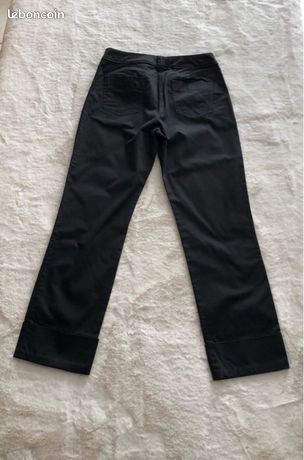 Pantalon Court (pantacourt) COP COPINE Kings - Taille 38, Polyester Stretch Noir - Occasion Très Bon état