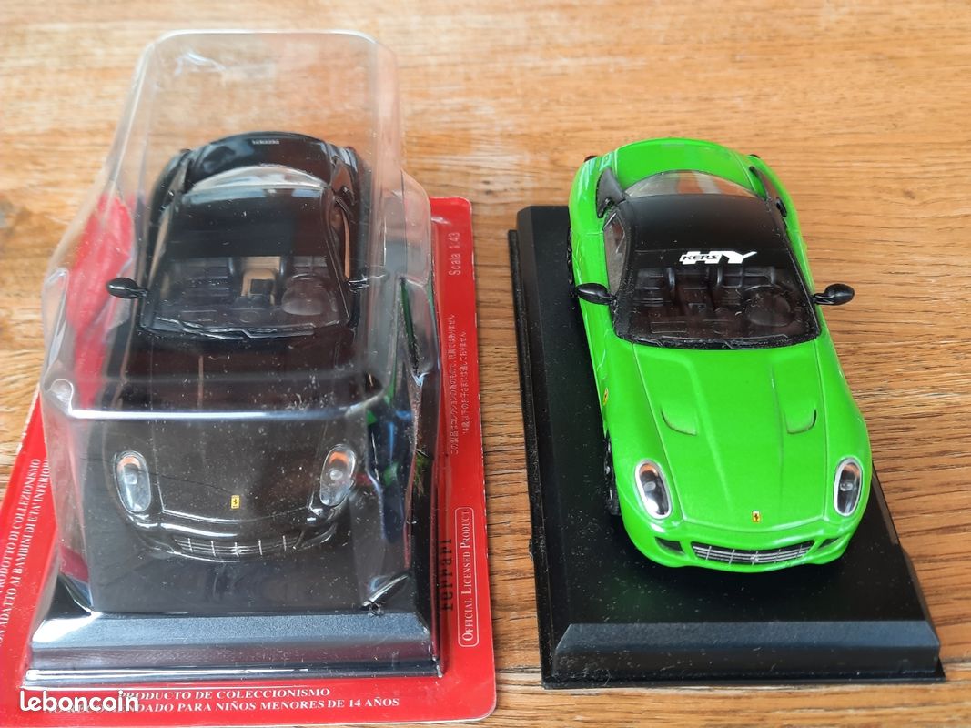Miniature Ferrari 599 GTB Noire 1/43 Par ALTAYA IXO PRESSE - Modèle D'occasion En Très Bon état