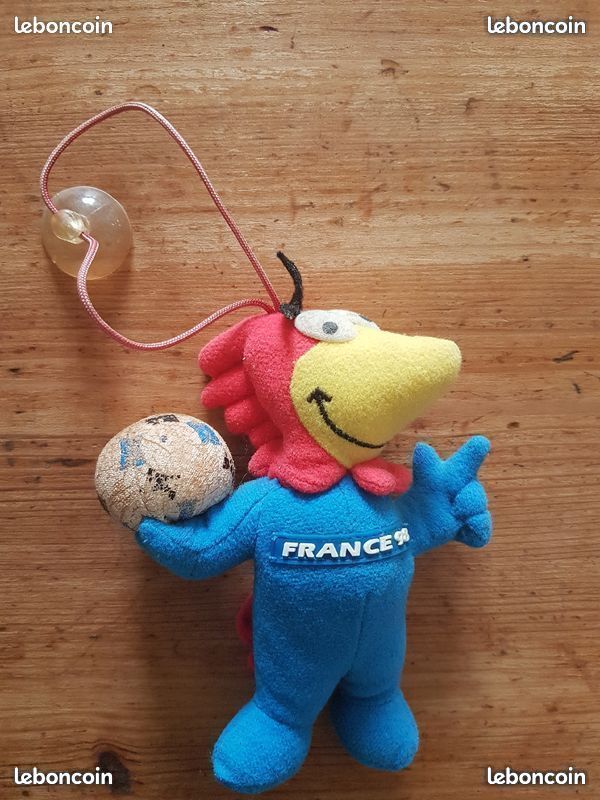 Peluche Footix - Mascotte Coupe Du Monde 1998 - France - 10 Pouces - Occasion
