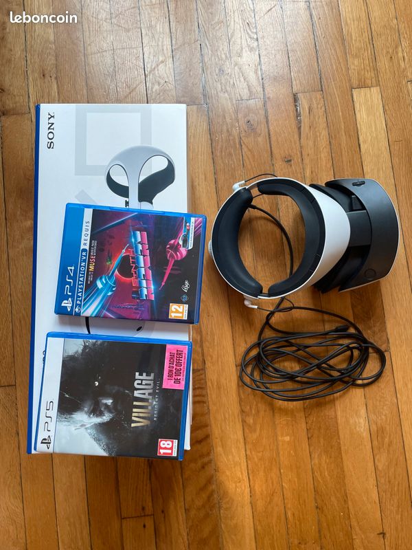 Sony PS VR2 TBE + 2 jeux + dock (image 1)