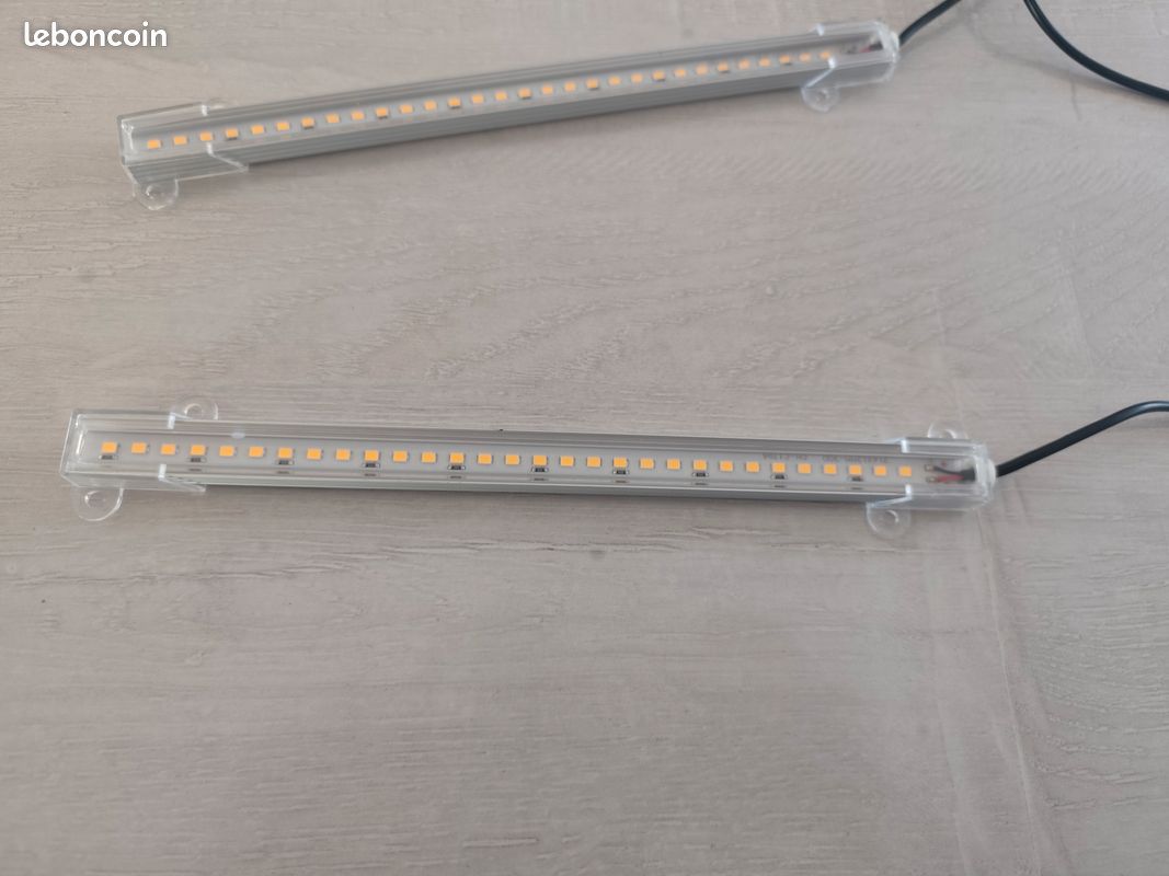 Lot 3 Lampes LED Croissance Plantes Intérieures 50cm - Contrôleur Timer + Gradateur + Alim (image 2)