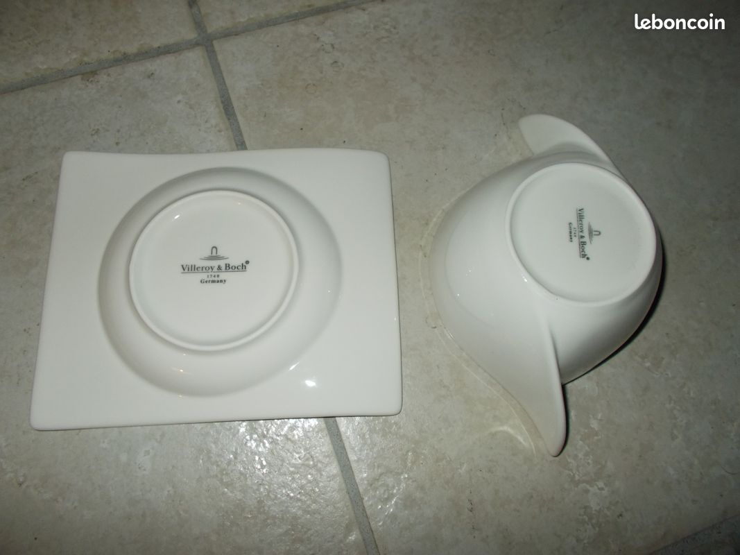 Bol + assiette villeroy et boch modéle new wave vintage moderne réassortiment (image 4)