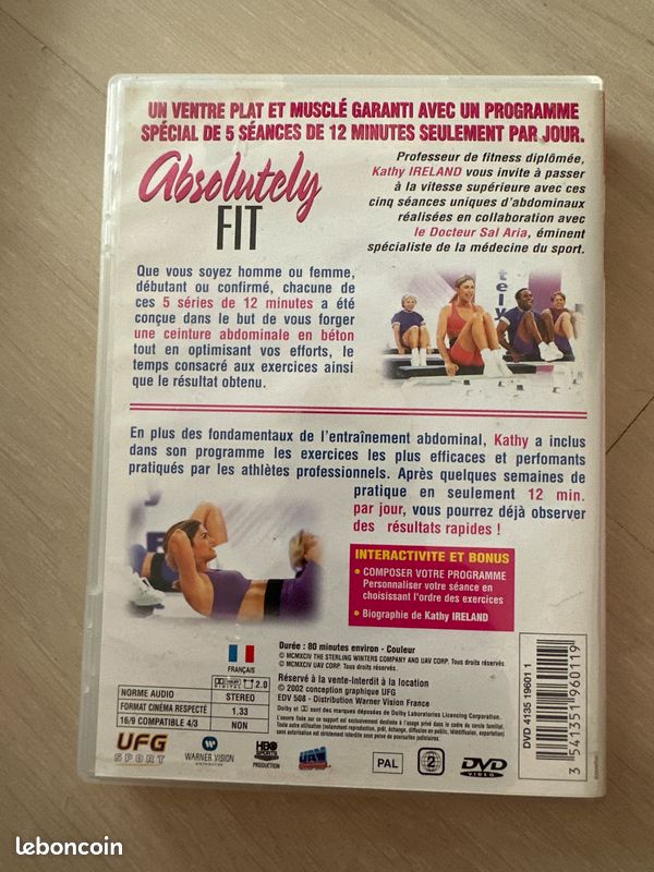 Programme ventre plat Kathy IRELAND DVD Films