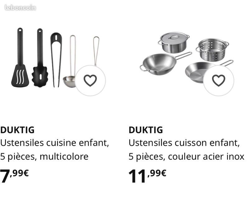 Cuisine enfant IKEA blanche accessoires (image 2)