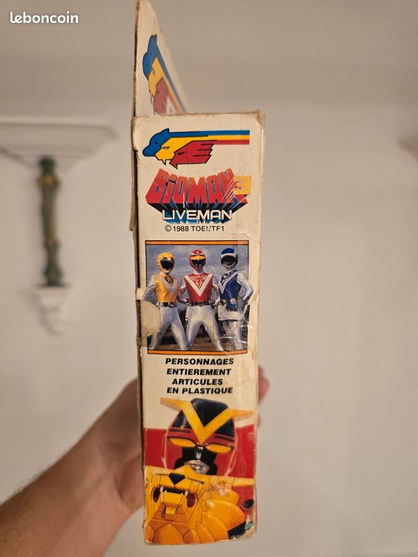 FIGURINE LIVEMAN BIOMAN 3 Bandai 1988 Transfomers Robot Jouet