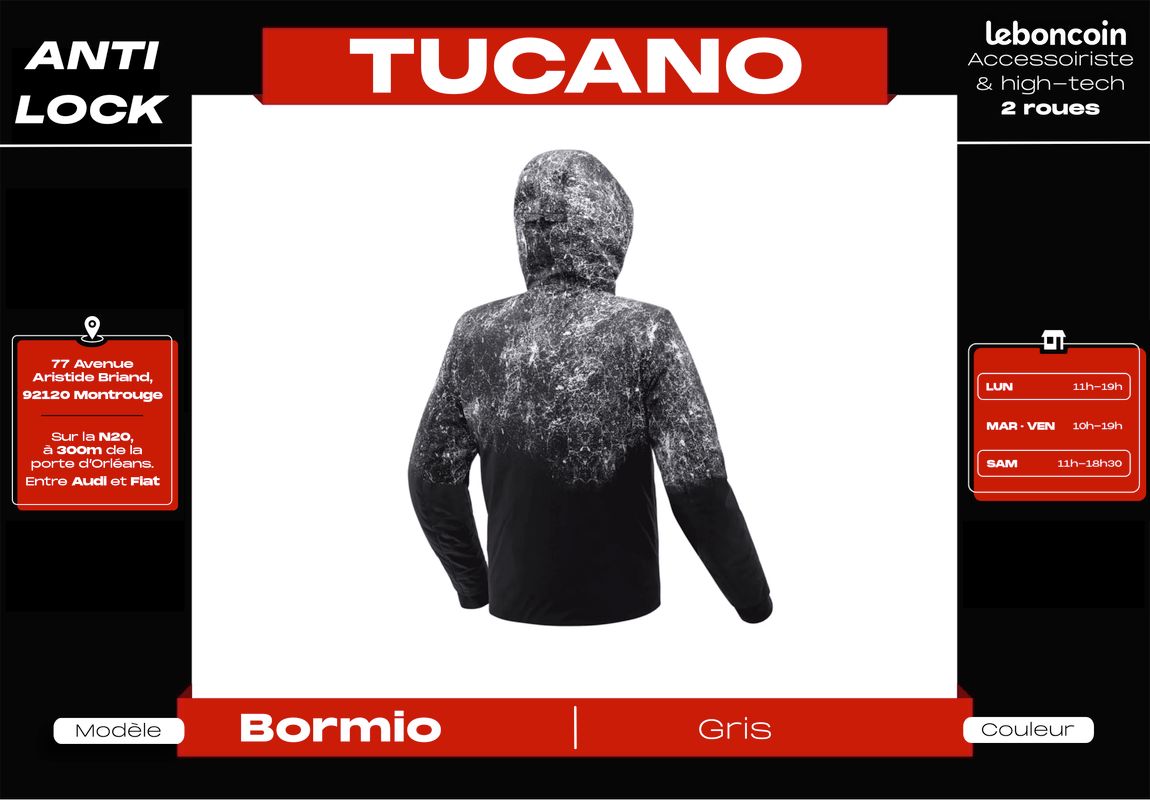 𝗣𝗿𝗼𝗺𝗼𝘀 (-40%) | Veste Blouson Tucano urbano 𝗕𝗼𝗿𝗺𝗶𝗼 𝗛𝘆𝗱𝗿𝗼𝘀𝗰𝘂𝗱 | Etanche (image 4)