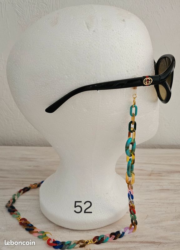 Chaine de lunettes n °52 fait main (image 1)