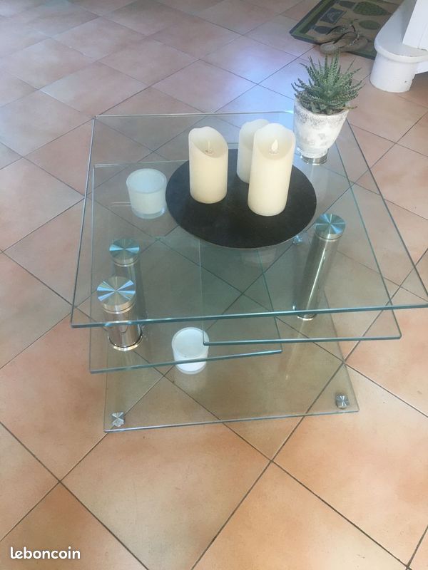 Table basse en verre (image 2)