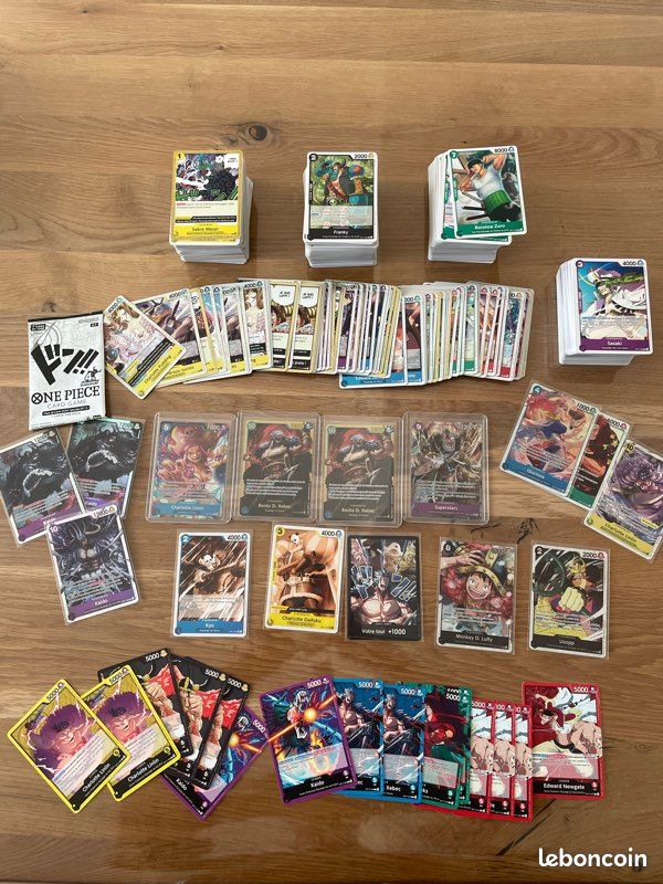 Lot de plus de 600 cartes One Piece fr op17 (image 1)