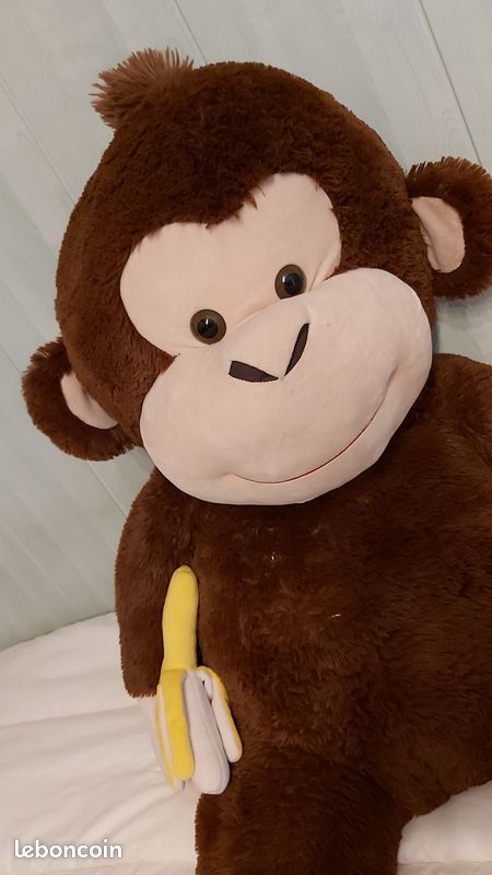 Mono Peluche Carrefour MAX SAX Peluche Mono Marrón Beige Carrefour