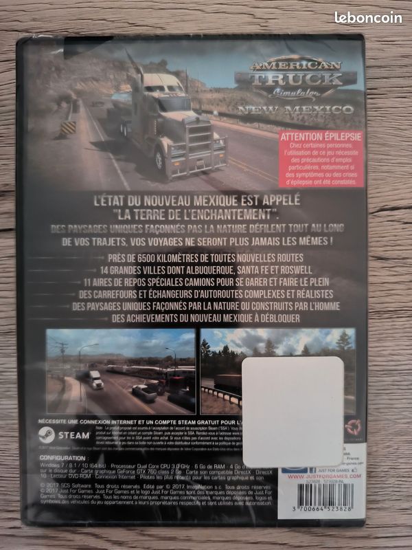DLC New Mexico pour le jeu American Truck Simulator (non inclus) sur PC (neuf sous blister) (image 2)