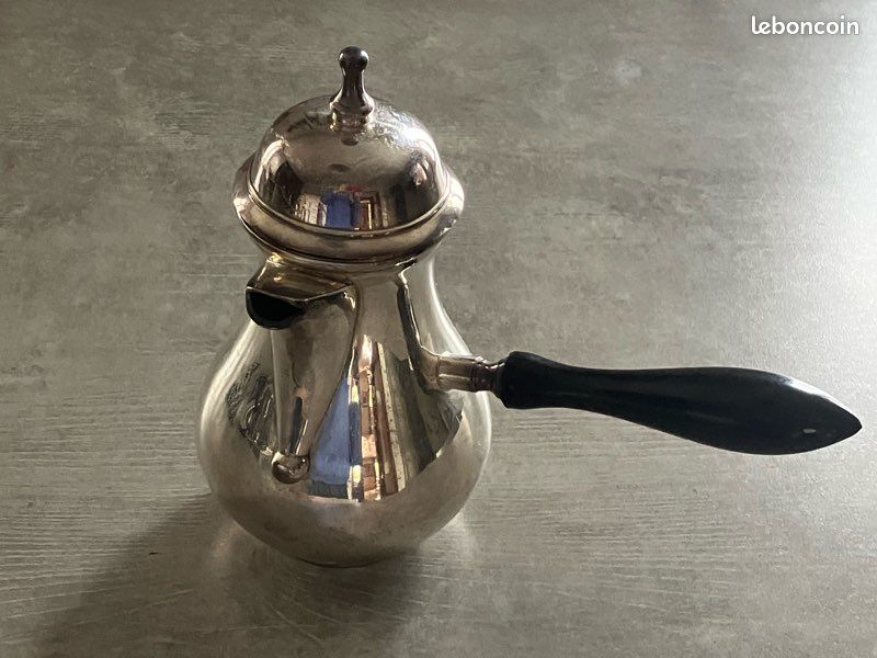 ANCIENNE THÉIÈRE CAFETIÈRE Plasait Orfèvre Métal Argenté Chocolatière