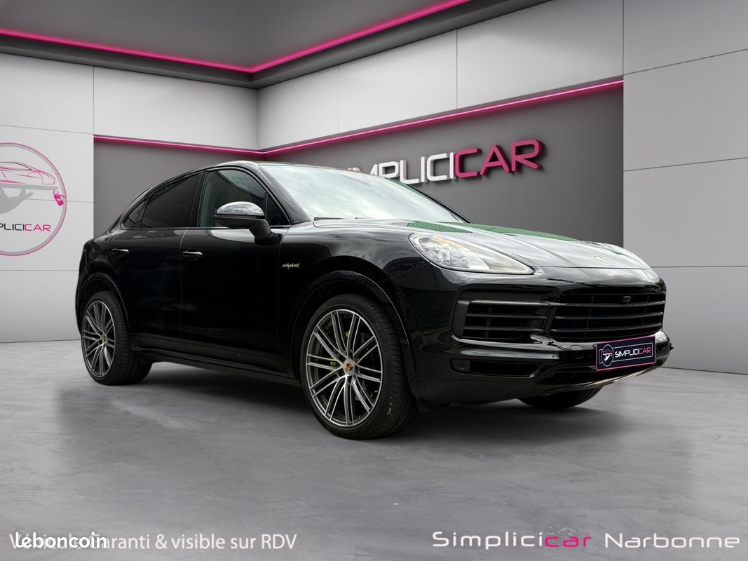 PORSCHE CAYENNE 3.0 V6 E-HYBRID COUPE - 340Ch - Toit ouvrant Pack Chrono Siège 18 positions Garantie 12 mois (image 1)