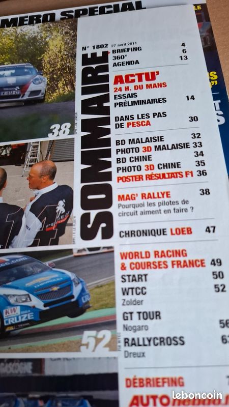 3 revues Auto Hebdo le mans 2011 et guide officiel (image 4)