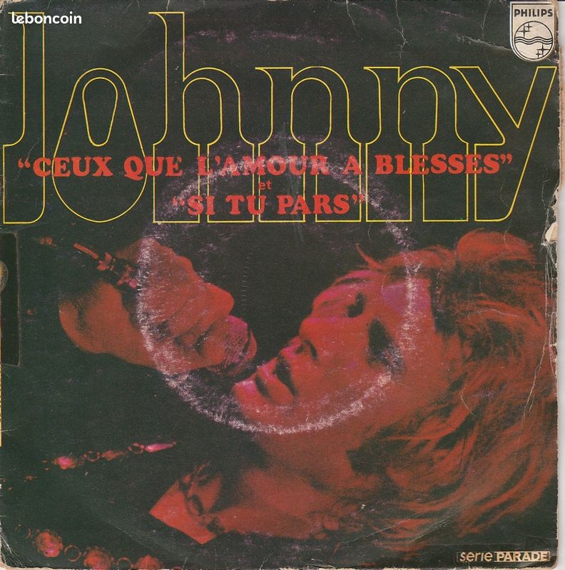 Hallyday 45 tours vinyle (image 1)