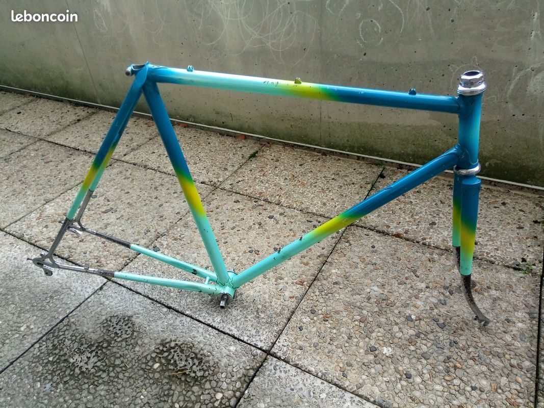 Cadre Fourche Vélo Course Vintage Robert Beck – Acier Vitus 971, Français, 54cm