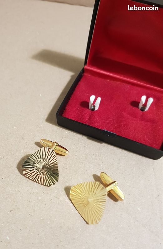 Boutons De Manchette Vintage Geoffrey Beene - Modèle Boussole - Neufs Sans Emballage - Pour Homme