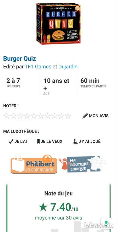 Burger Quiz (2018) : jeu de société (image 3)