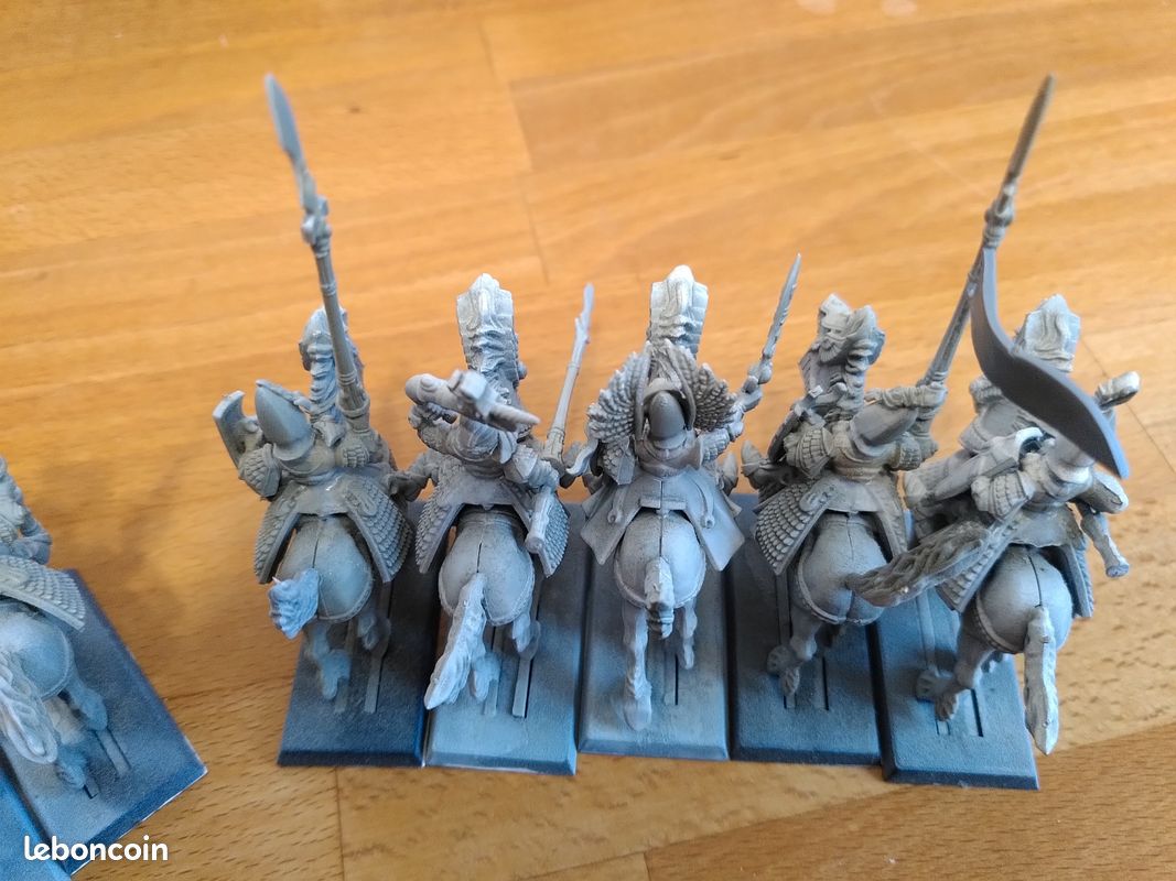 Lot de 10 cavaliers heaumes d'argent hauts elfes - Warhammer (image 4)