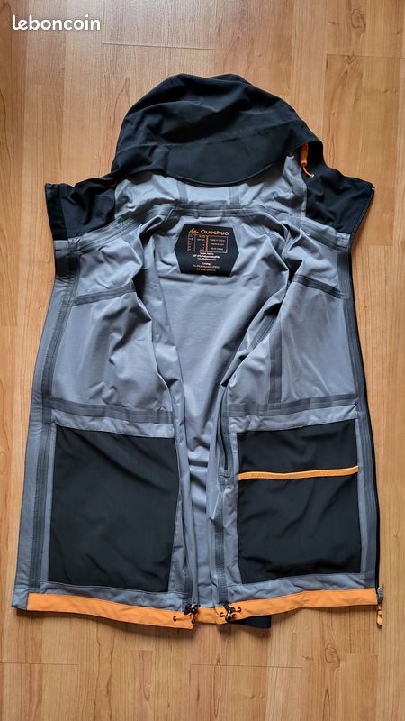 Quechua Veste Ultra Légère De Randonnée Rapide FH 900 Homme Bleu Grise 2