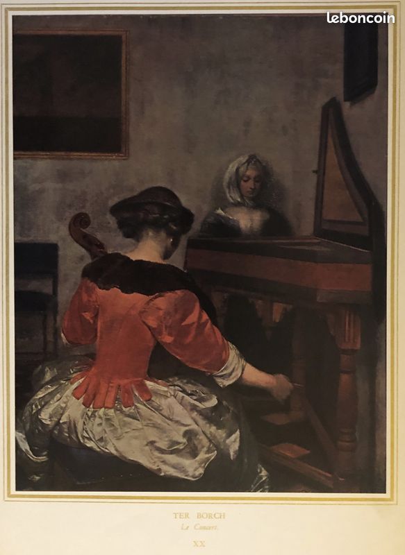 Reproduction de Ter Borch "Le concert" (image 1)