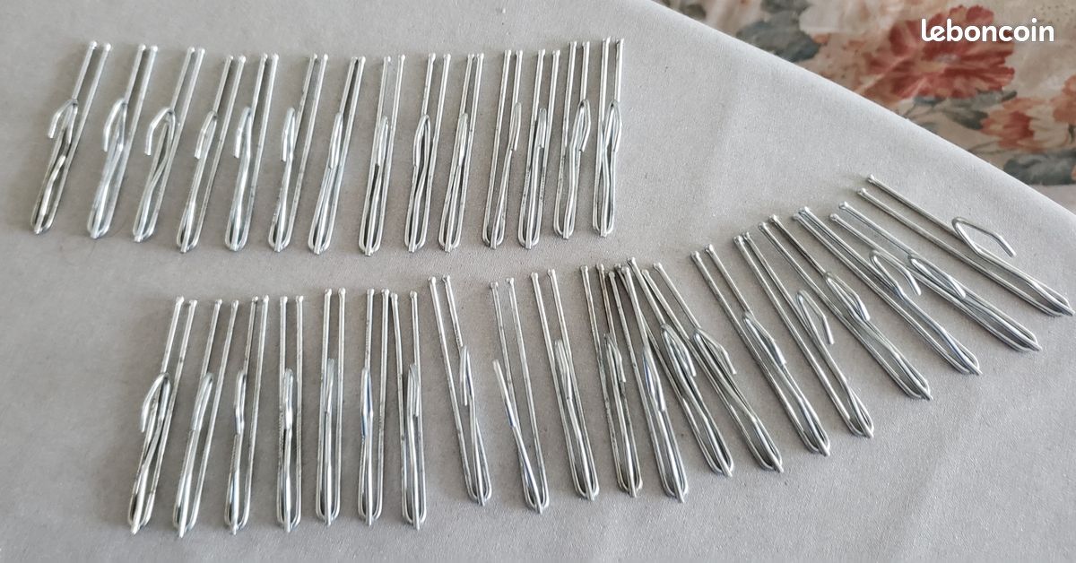 Lot de 34 agrafes flamande pour rideau (image 1)