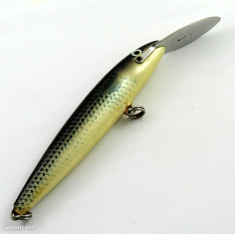 Vintage Rapala Countdown CD-9S 3,5 – Bouchon D’appât En Bois Finlande