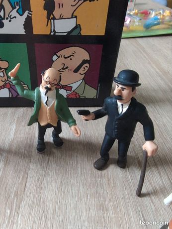 10 Figurines Tintin – Haddock, Tournesol, Dupond Et DuPont – Édition Esso Belvision