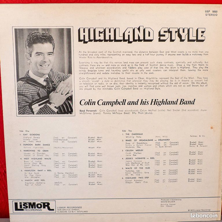 Colin CAMPBELL vynil 33t (image 2)