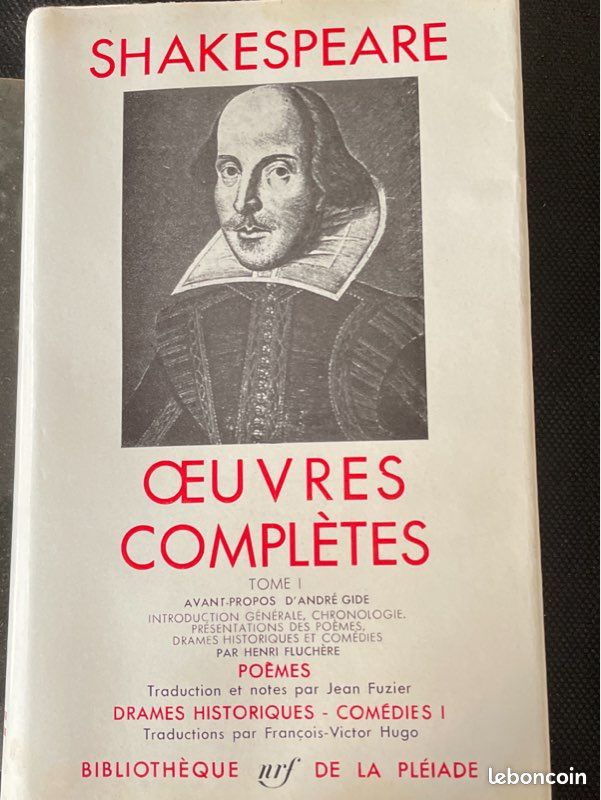 SHAKESPEARE / œuvres complètes / tome 1. Bibliothèque de la Pléiade (image 1)