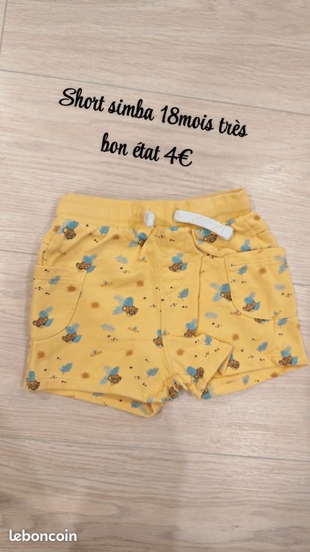 Short Simba 18mois (image 1)