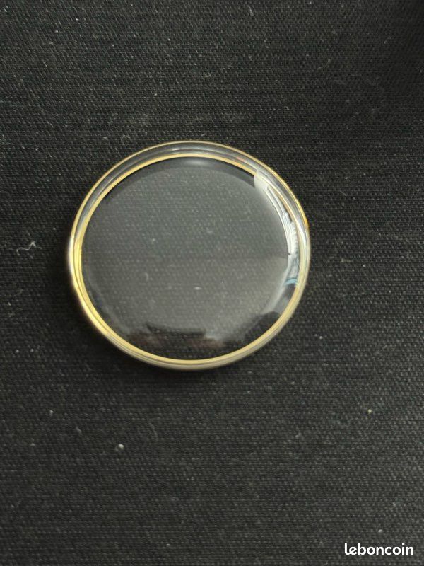 verre étanche bague doré spécial quadrillé pour montre vintage ø 309