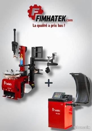 Pack Démonte-pneu Semi-auto + équilibreuse - Pro, 220V, VNE V27004, Neuf