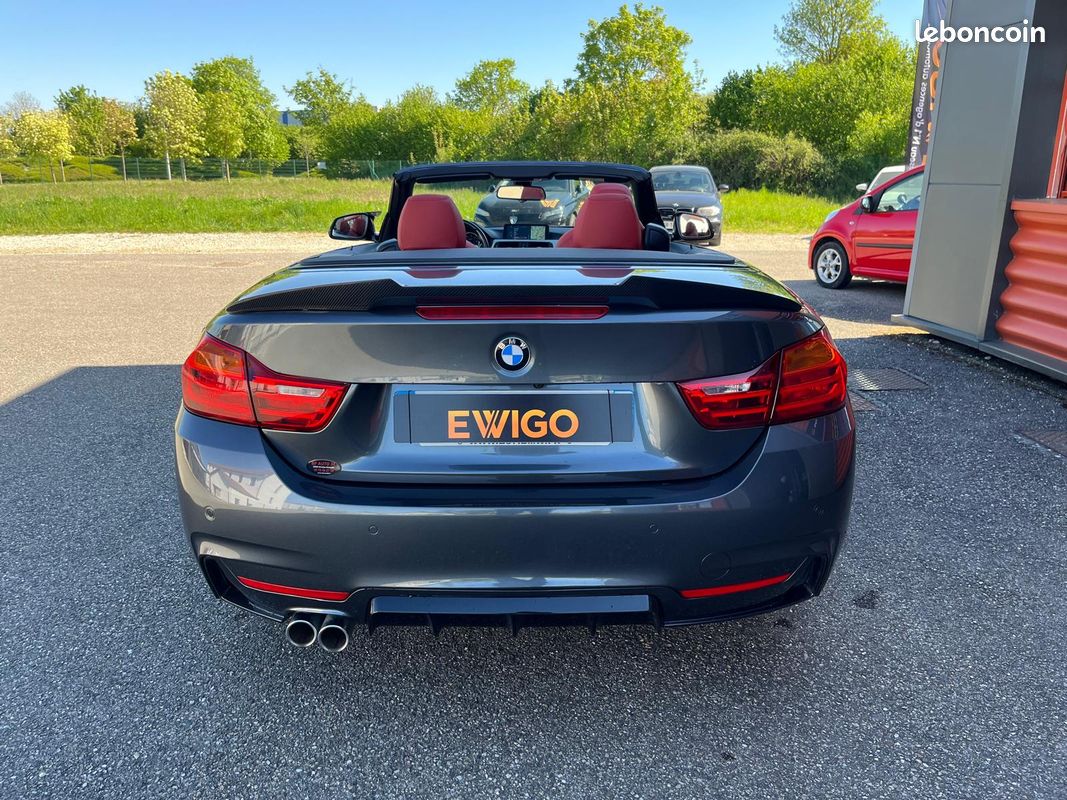 BMW SERIE 4 CABRIOLET 3.0 435 D 315 M-SPORT XDRIVE BVA + affichage tete haute + sieges elec a memoire (image 5)