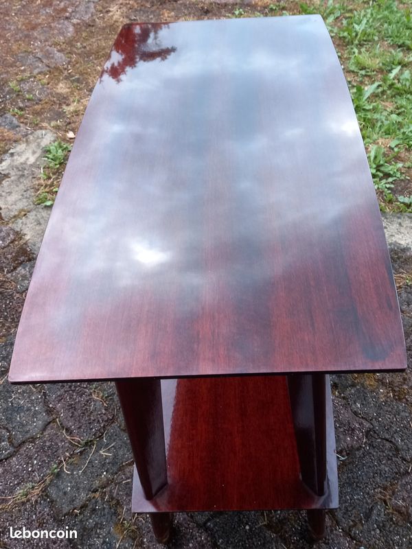 Meubles TV ou desserte couleur acajou vintage sur roulettes 76 75 x 42cm ttese (image 3)