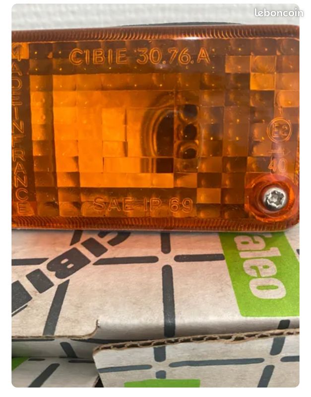 Cabochon Feu Clignotant Cibie Pour Renault R12 Alpine A310 V6 - NOS Neuf