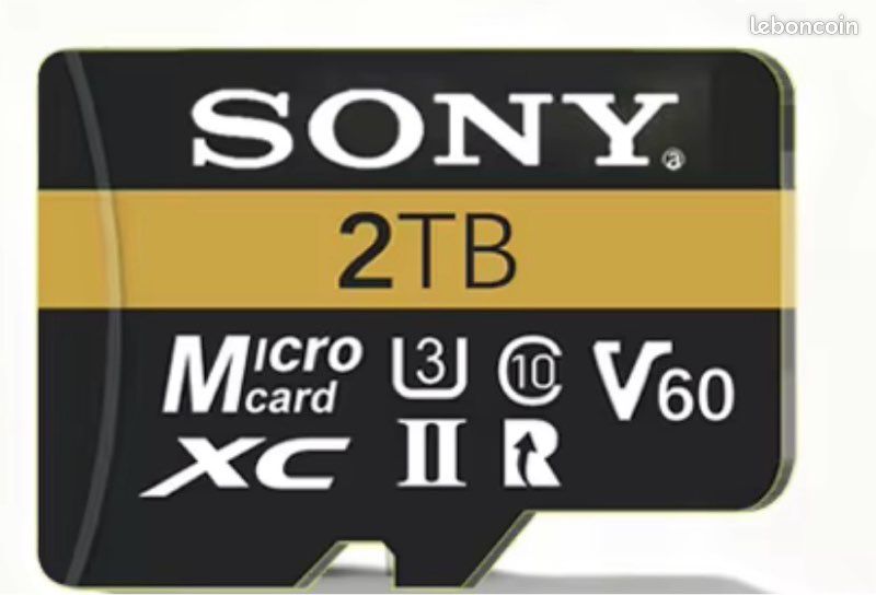 Sony Micro TF carte SD mini carte mémoire SD 2 to U3 V30 4K (image 1)