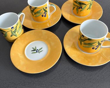 Soucoupes pour tasses à espresso blanches Olympia - Lot de 12