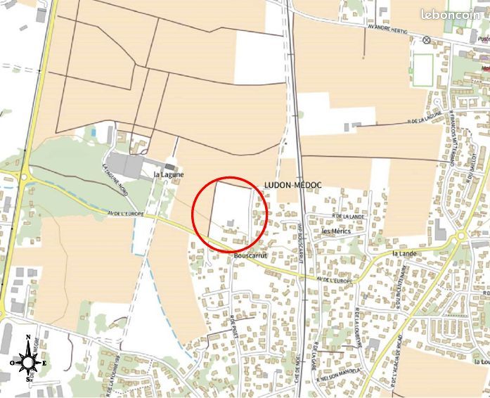 Terrain 919 m² Ludon Medoc · à Ludon-Médoc · 175 000 €