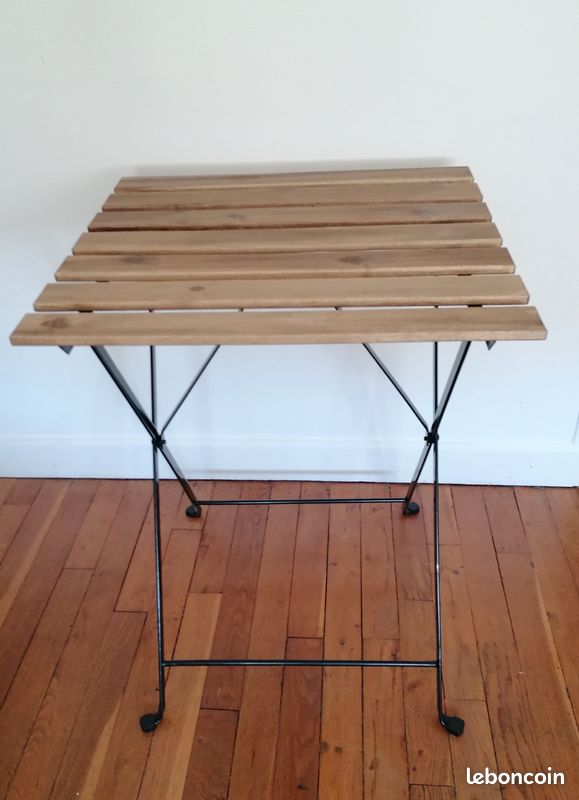 TABLE BISTROT BOIS ET METAL MAD. COM tbe (image 1)