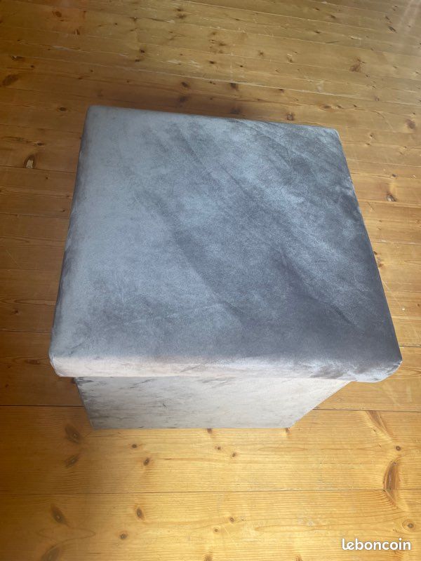Cube de rangement gris (image 2)