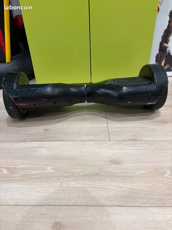 Hover board noir, vert et rouge + siège et bras + chargeur (image 2)