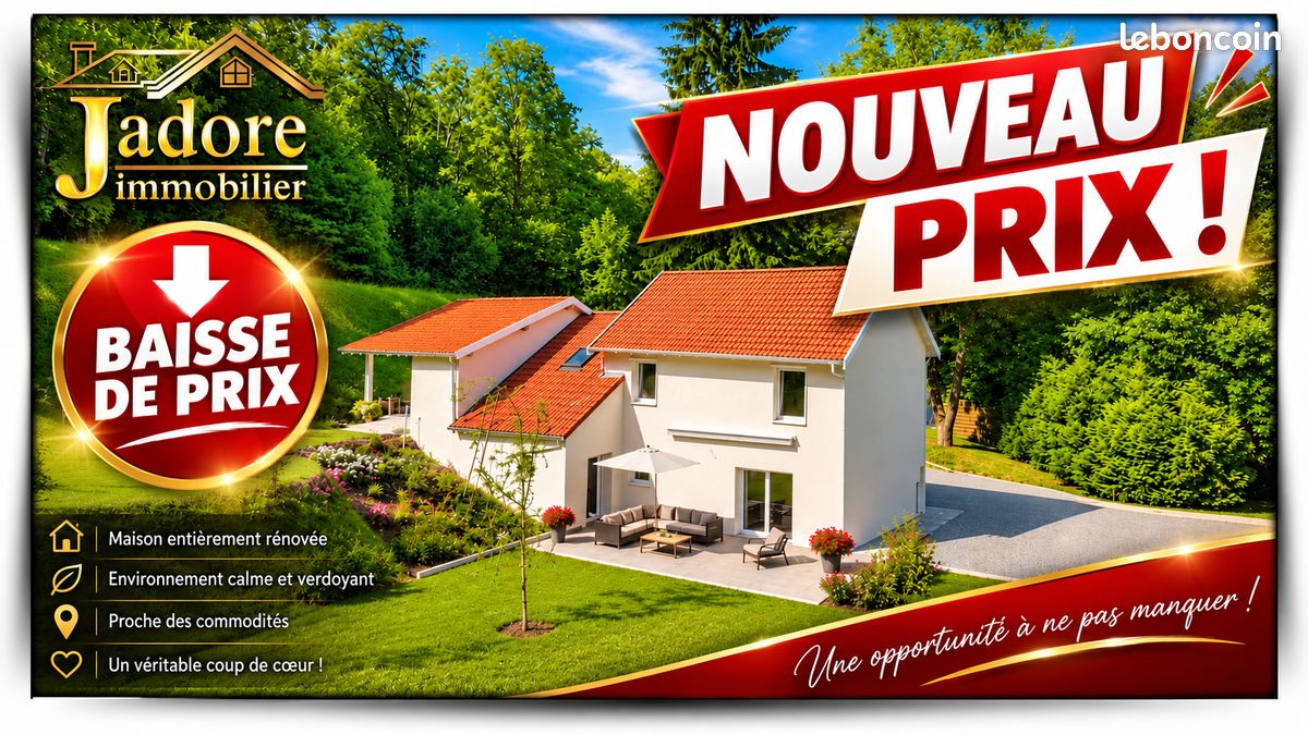 Maison 6 pièces 120 m² · à Saint-Dié-des-Vosges · 120 m² · 299 000 €