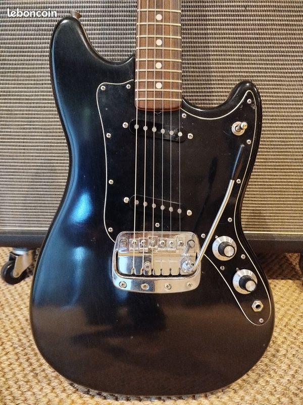 Fender Bronco USA 1971 black refin over dakota red (image 5)