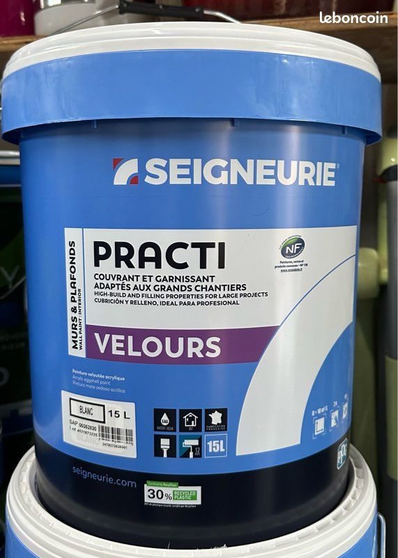 Peinture Velours Seigneurie Practi - 5 Litres - Neuf Sous Emballage D'origine