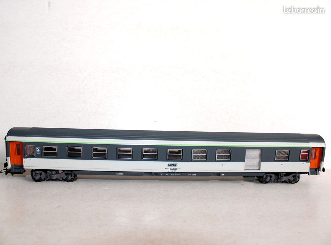 Rame Jouef HO - 2 Voitures Voyageur 3e Classe + Fourgon Mixte TEE Trans Express Europ