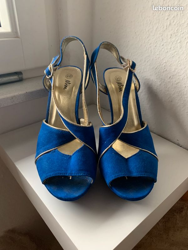 Escarpins Bleus Mim Shoes - Pointure 40 (image 1)