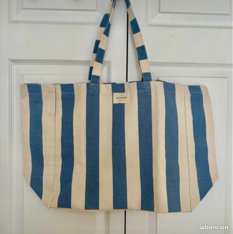 Handbag Sac En Toile Sezane Maxi Sac En Toile Sézane Paris Neuf