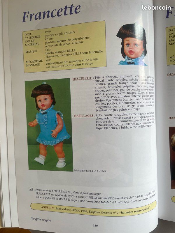 Livre Les Poupées Bella – Sophie Et Pascal Besançon – Relié – 2000 – Très Bon État